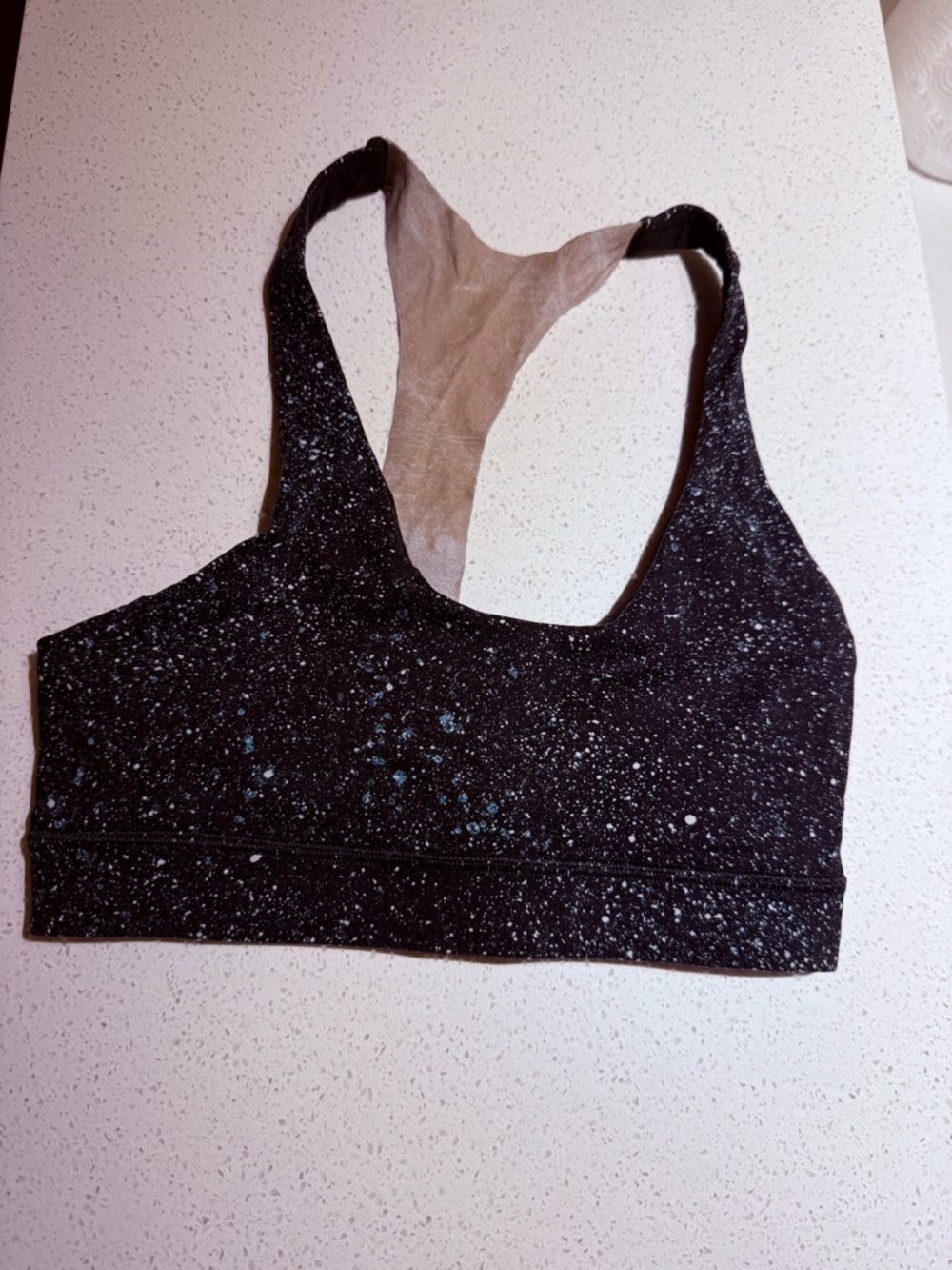 lululemon athletica Black Speckle Racerback Sports Bra